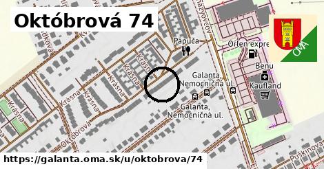 Októbrová 74, Galanta