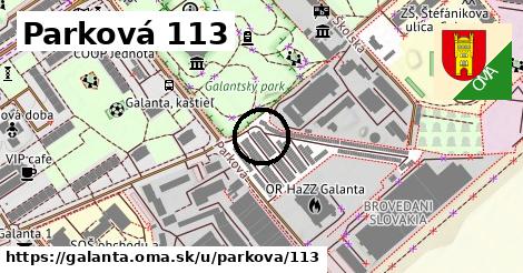 Parková 113, Galanta