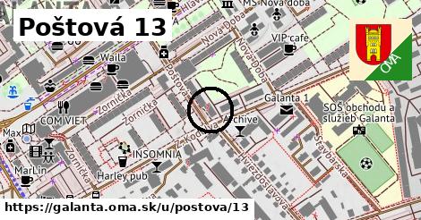 Poštová 13, Galanta