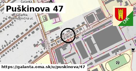 Puškinova 47, Galanta