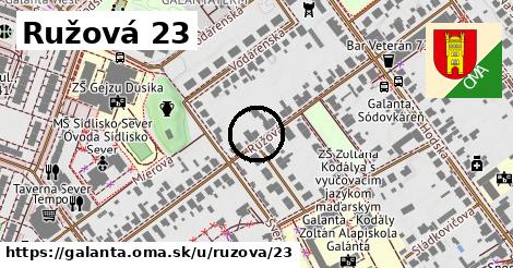 Ružová 23, Galanta