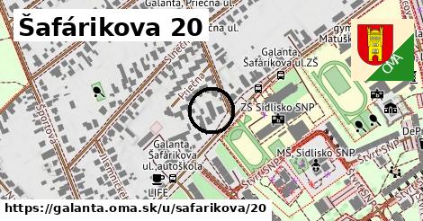 Šafárikova 20, Galanta