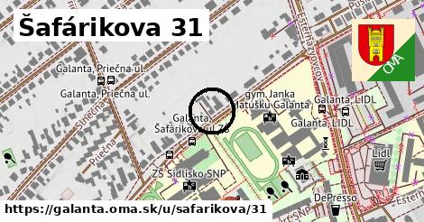 Šafárikova 31, Galanta