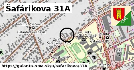 Šafárikova 31A, Galanta