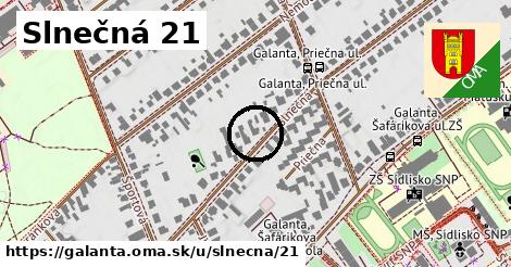 Slnečná 21, Galanta