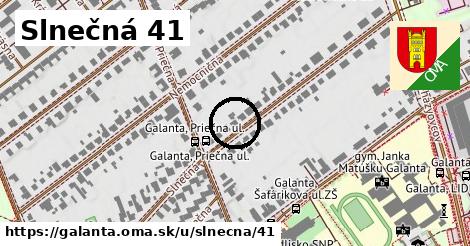 Slnečná 41, Galanta