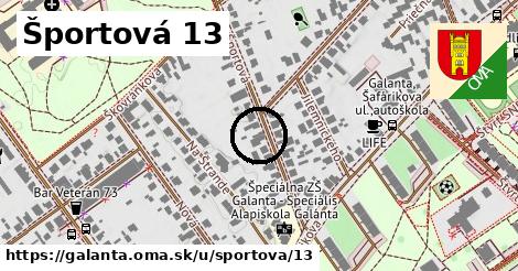 Športová 13, Galanta