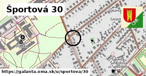 Športová 30, Galanta