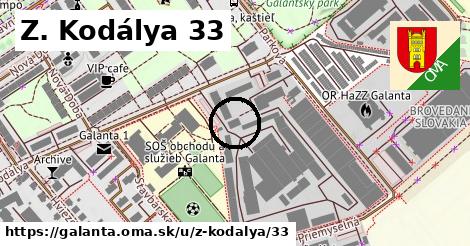 Z. Kodálya 33, Galanta