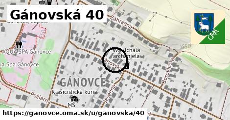 Gánovská 40, Gánovce