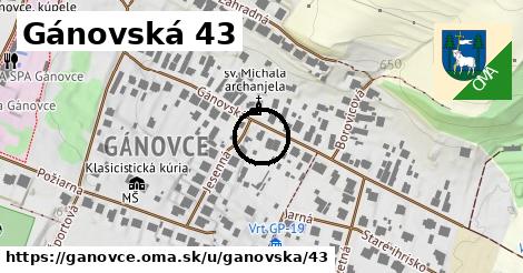 Gánovská 43, Gánovce