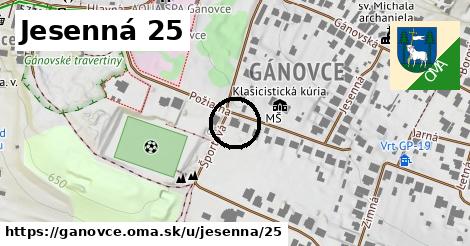 Jesenná 25, Gánovce