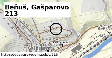 Beňuš, Gašparovo <span class="supisne">213</span>