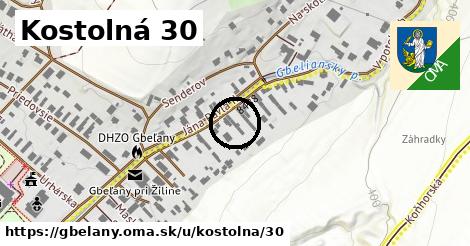 Kostolná 30, Gbeľany