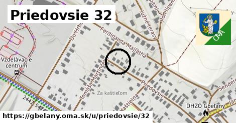 Priedovsie 32, Gbeľany