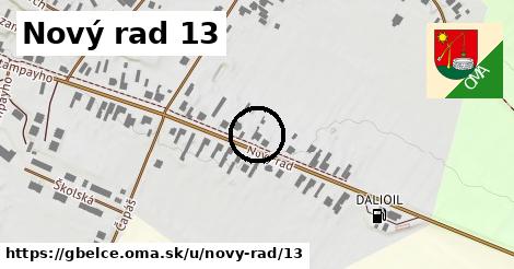 Nový rad 13, Gbelce