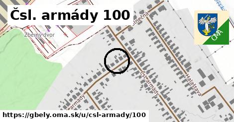 Čsl. armády 100, Gbely