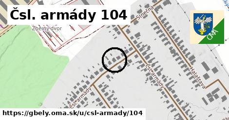 Čsl. armády 104, Gbely