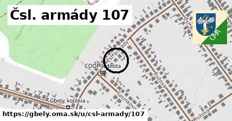 Čsl. armády 107, Gbely