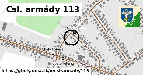 Čsl. armády 113, Gbely