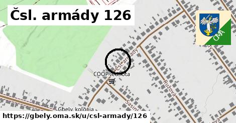 Čsl. armády 126, Gbely