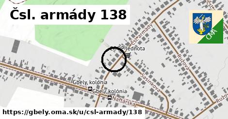 Čsl. armády 138, Gbely