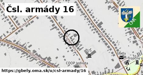 Čsl. armády 16, Gbely