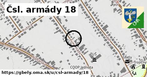 Čsl. armády 18, Gbely