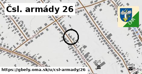 Čsl. armády 26, Gbely