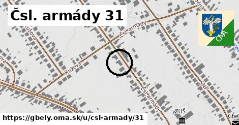 Čsl. armády 31, Gbely