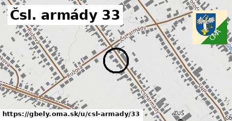 Čsl. armády 33, Gbely