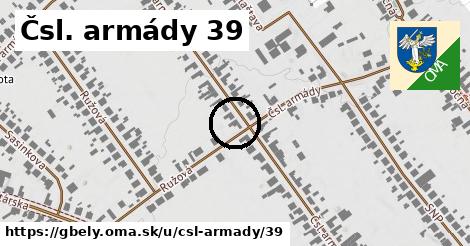 Čsl. armády 39, Gbely