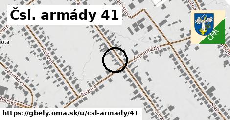 Čsl. armády 41, Gbely