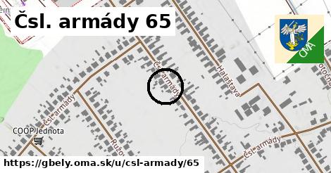 Čsl. armády 65, Gbely