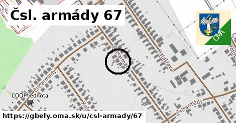 Čsl. armády 67, Gbely