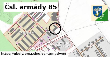 Čsl. armády 85, Gbely