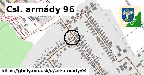 Čsl. armády 96, Gbely