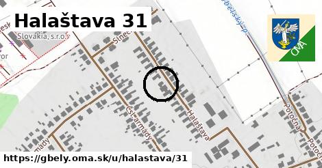 Halaštava 31, Gbely