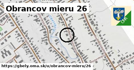 Obrancov mieru 26, Gbely