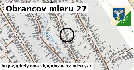 Obrancov mieru 27, Gbely