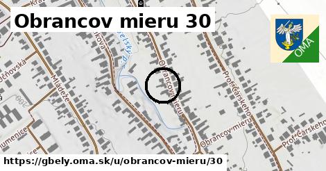 Obrancov mieru 30, Gbely