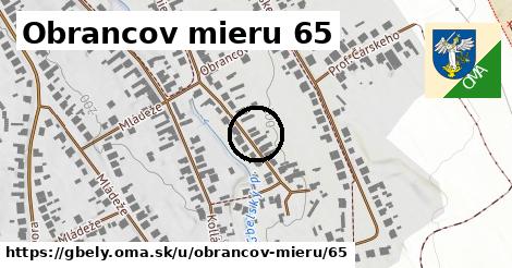 Obrancov mieru 65, Gbely