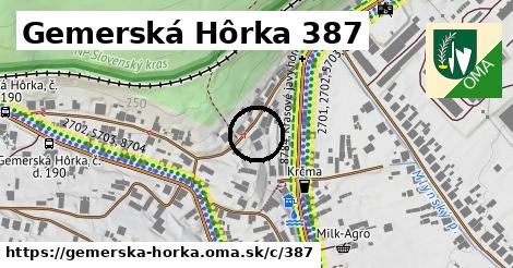 Gemerská Hôrka <span class="supisne">387</span>