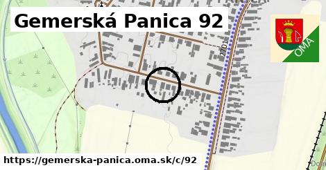 Gemerská Panica <span class="supisne">92</span>