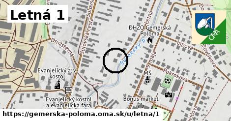 Letná 1, Gemerská Poloma