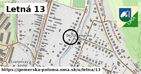 Letná 13, Gemerská Poloma