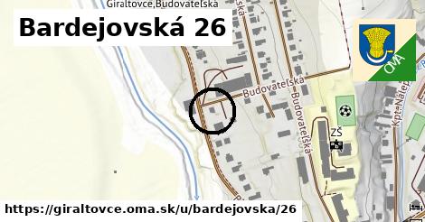 Bardejovská 26, Giraltovce