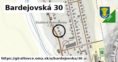 Bardejovská 30, Giraltovce