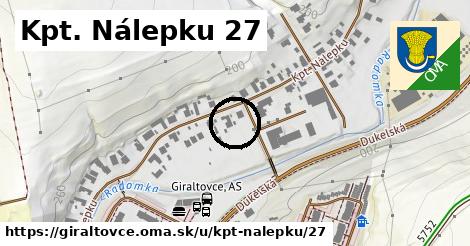 Kpt. Nálepku 27, Giraltovce