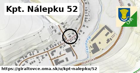 Kpt. Nálepku 52, Giraltovce